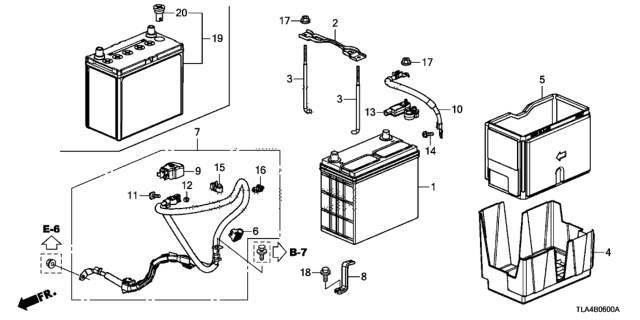 2019 Honda CR-V Cable Assembly, Starter Diagram for 32410-TLA-A00