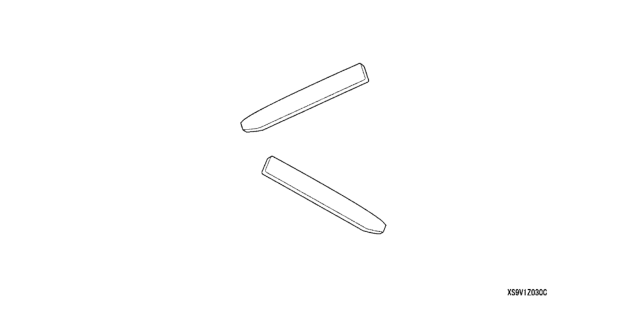 2008 Honda Pilot Navigation Trim Panel (Wood) Diagram