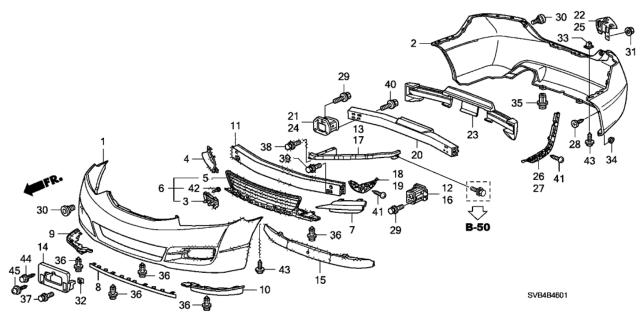 2010 Honda Civic Grille, Left Front Bumper (Lower) (Royal Blue Pearl) Diagram for 71108-SVA-A50ZA