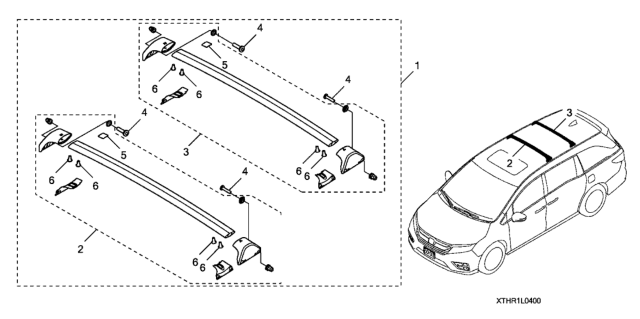 2019 Honda Odyssey Bolt, Special (M6X25) Diagram for 08L04-STX-200A7