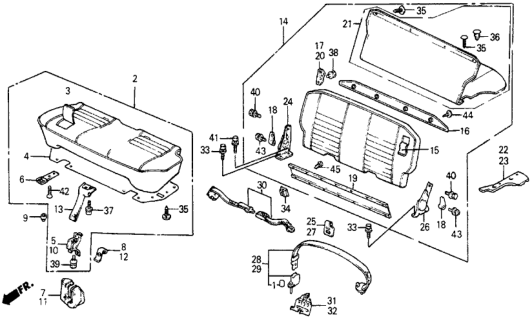 1987 Honda Civic Screw, Tapping (5X12) Diagram for 93902-15280