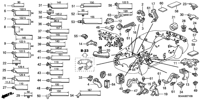 2007 Honda Accord Guide, Door Harness Diagram for 32756-SDA-A00