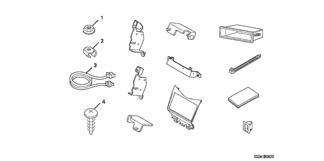 2004 Honda Accord Audio Attachment (XM) Diagram