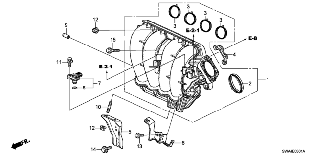 2010 Honda CR-V Stay, Engine Harness Diagram for 32746-RL5-A00