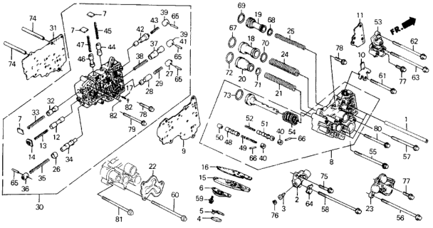 1988 Honda Civic Bolt, Flange (6X110) Diagram for 95701-06110-08