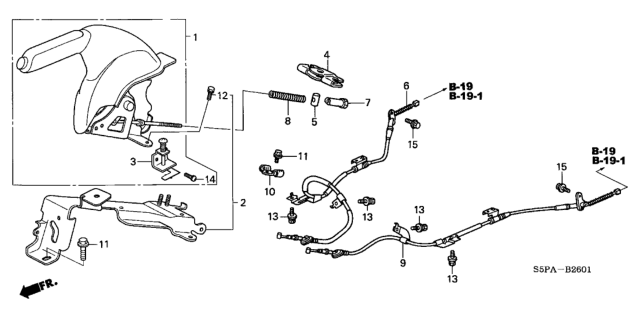 2005 Honda Civic Parking Brake Diagram