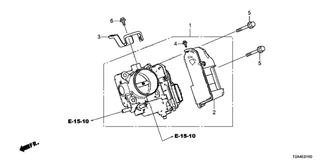 2014 Honda Accord Throttle Body (L4) Diagram