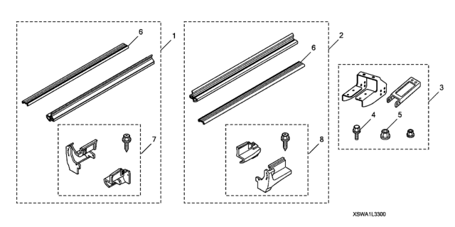 2011 Honda CR-V 5 Door EX (4WD) KA 5AT Running Board Diagram