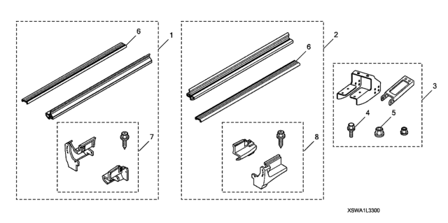 2010 Honda CR-V Pad, Step Diagram for 08L33-SWA-10007