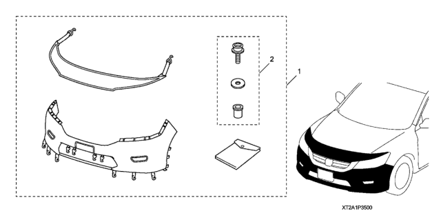 2013 Honda Accord Full Nose Mask Diagram