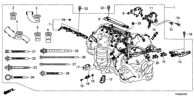 2012 Honda Civic Engine Wire Harness Diagram