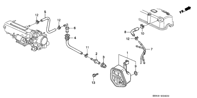 1994 Honda Civic Breather Chamber Diagram