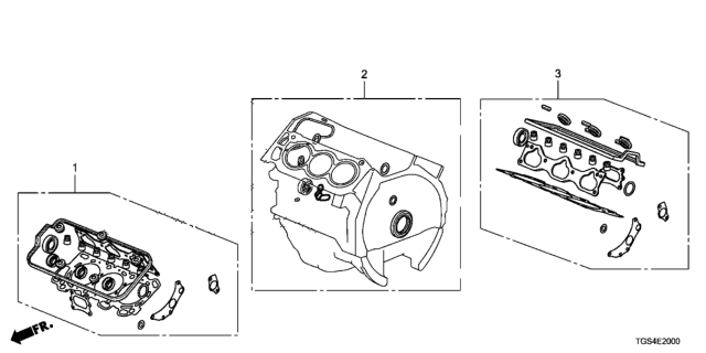 2020 Honda Passport Gasket Kit Diagram