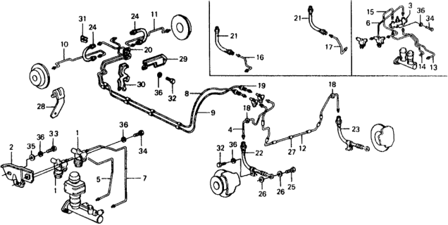 1976 Honda Civic 5 Door ** KL HMT Brake Hose - Brake Pipe Diagram