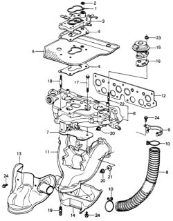 Valve Assembly, Egr Diagram for 18710-PA5-663