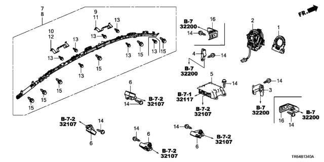 2013 Honda Civic SRS Unit Diagram