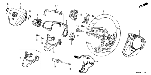 2021 Honda CR-V Hybrid Grip (Deep Black) Diagram for 78501-TLB-C30ZA