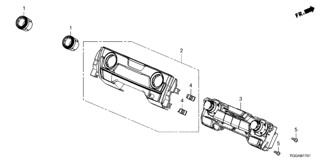 2021 Honda Civic Auto Air Conditioner Control Diagram