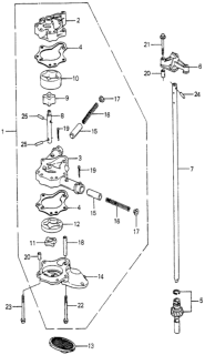 1981 Honda Prelude Rotor B, Pump (Outer) Diagram for 15136-689-003