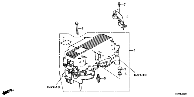 2021 Honda CR-V Hybrid PCU ASSY Diagram for 1B000-5RD-A21