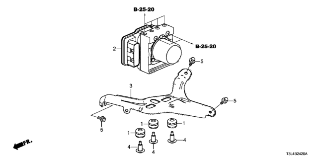 2016 Honda Accord VSA Modulator Diagram