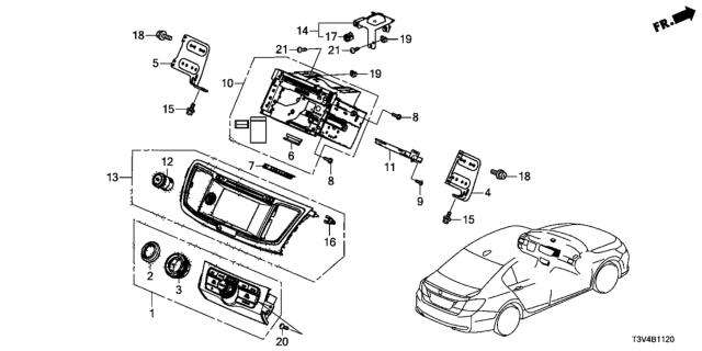 2014 Honda Accord Unit Assy,Hdd Ka Diagram for 39543-T3V-A63