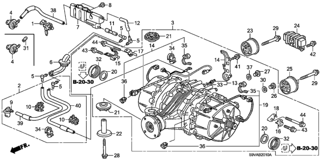 2008 Honda Pilot Rear Differential Diagram