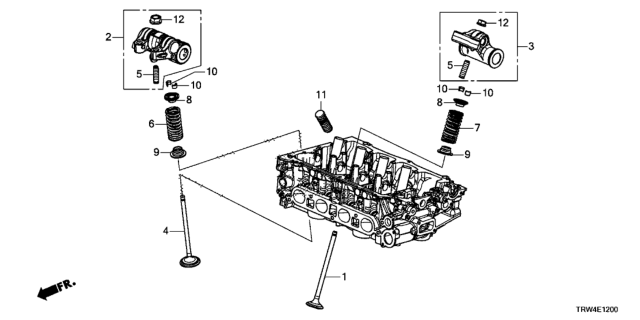 2018 Honda Clarity Plug-In Hybrid Spring, In. Valve (Red) (Nippon Hatsujo) Diagram for 14761-5R0-003