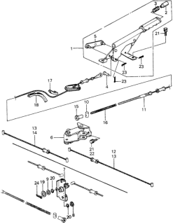 1982 Honda Civic 5 Door ** (WAGOVAN) KA HMT Parking Brake Diagram
