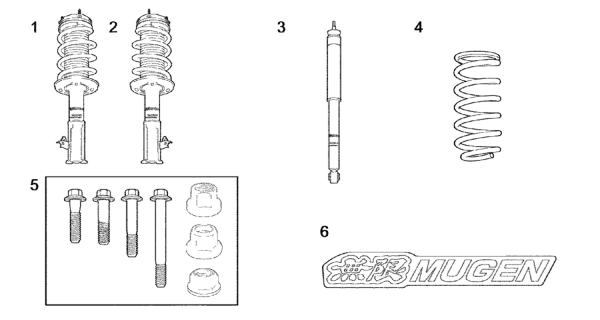 2008 Honda Civic Sticker, Suspension (Mugen) Diagram for 90000-XVJ-000