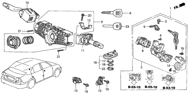 2003 Honda Civic Combination Switch Diagram