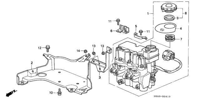 1994 Honda Civic ABS Modulator Diagram