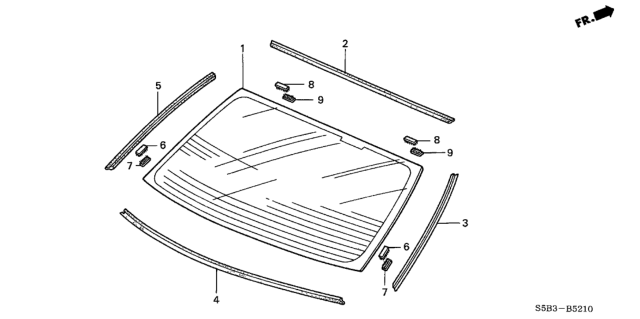 2003 Honda Civic Rear Windshield Diagram