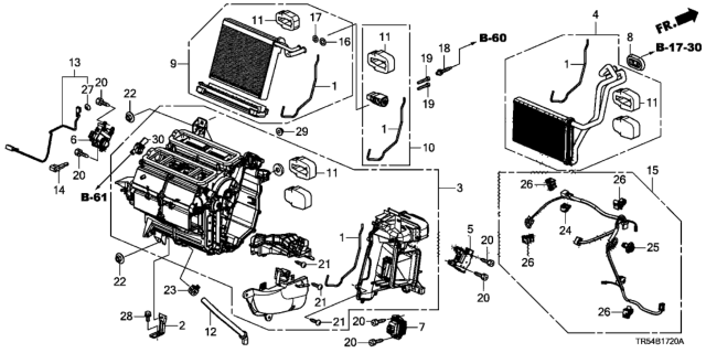 2015 Honda Civic Heater Unit Diagram