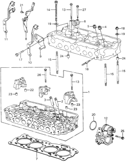 1981 Honda Civic Cylinder Head Diagram