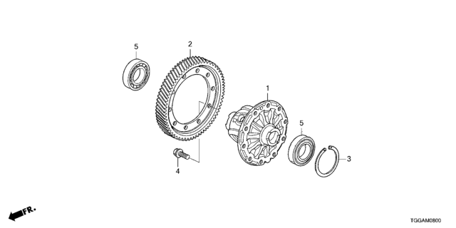 2021 Honda Civic MT Differential Diagram