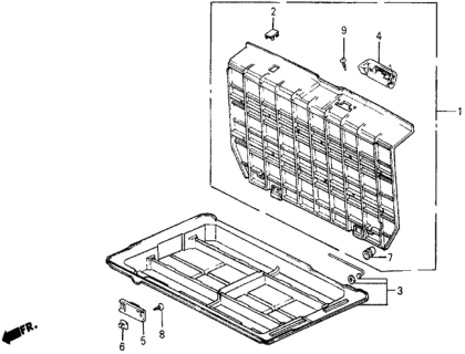 1985 Honda Civic Lock Assembly, Trunk Lid (Dew Beige) Diagram for 72876-SB6-003ZD