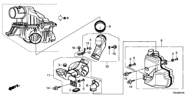 2014 Honda CR-V Resonator Chamber Diagram