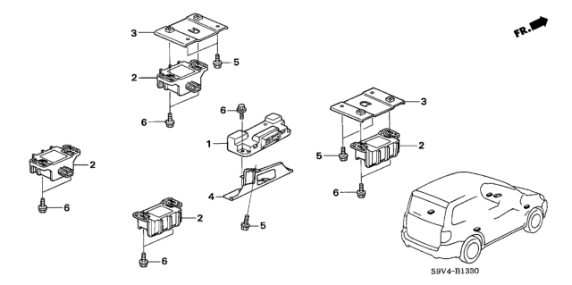 2006 Honda Pilot TPMS Unit Diagram