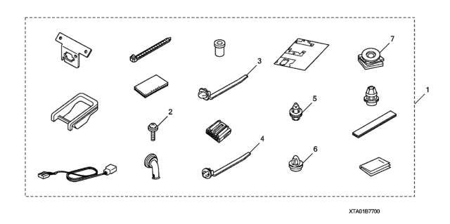 2009 Honda Accord 4 Door EXL-V6 (NAVIGATION/PZEV) KL 5AT Rearview Camera Attachment Diagram