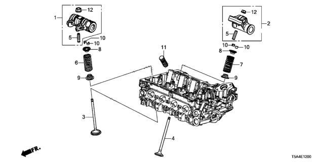 2016 Honda Fit Valve - Rocker Arm Diagram