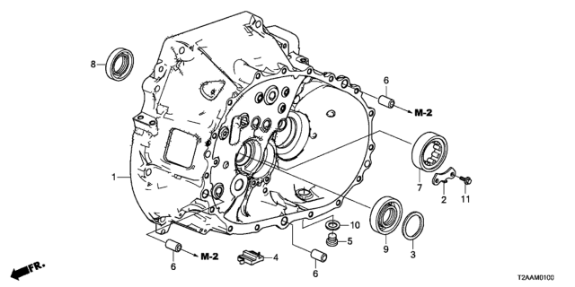 2017 Honda Accord MT Clutch Case Diagram