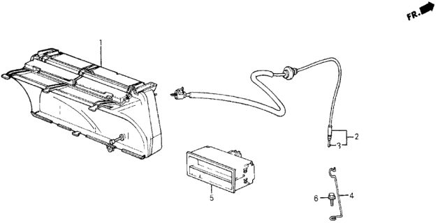 1985 Honda Civic Cable (Inner) Diagram for 37233-SB6-621
