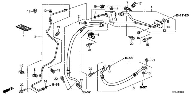 2012 Honda Civic Hose, Discharge Diagram for 80315-TR3-A02