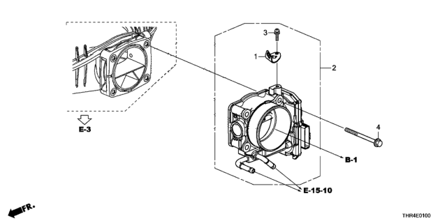2021 Honda Odyssey Throttle Body, Electronic Control (Gmf6C) Diagram for 16400-5MR-A01