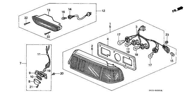 1991 Honda Civic Taillight Diagram