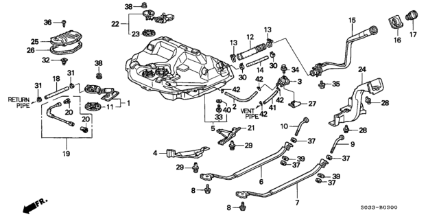 1996 Honda Civic Cover, Valve (Two-Way) Diagram for 17372-SR3-000