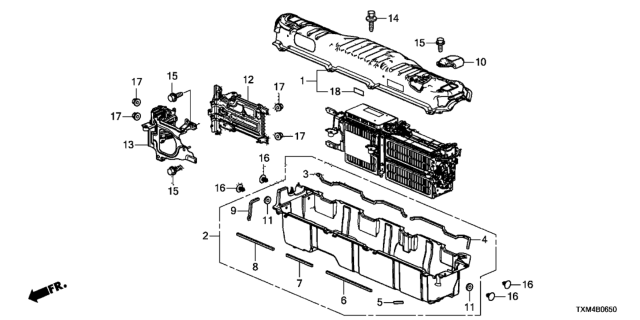 2020 Honda Insight Gasket, Ipu Case Diagram for 1D951-6L2-A00