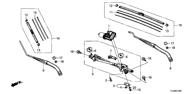 2019 Honda CR-V Link Assy. A Diagram for 76520-TY2-A01