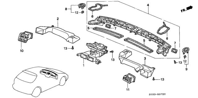 1998 Honda Civic Duct Diagram